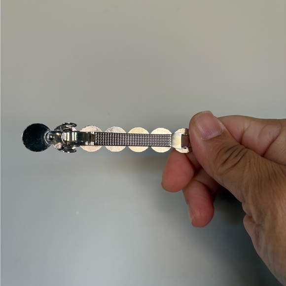 Silver colour Rhinestone Hair Clips - Picture 5 of 11